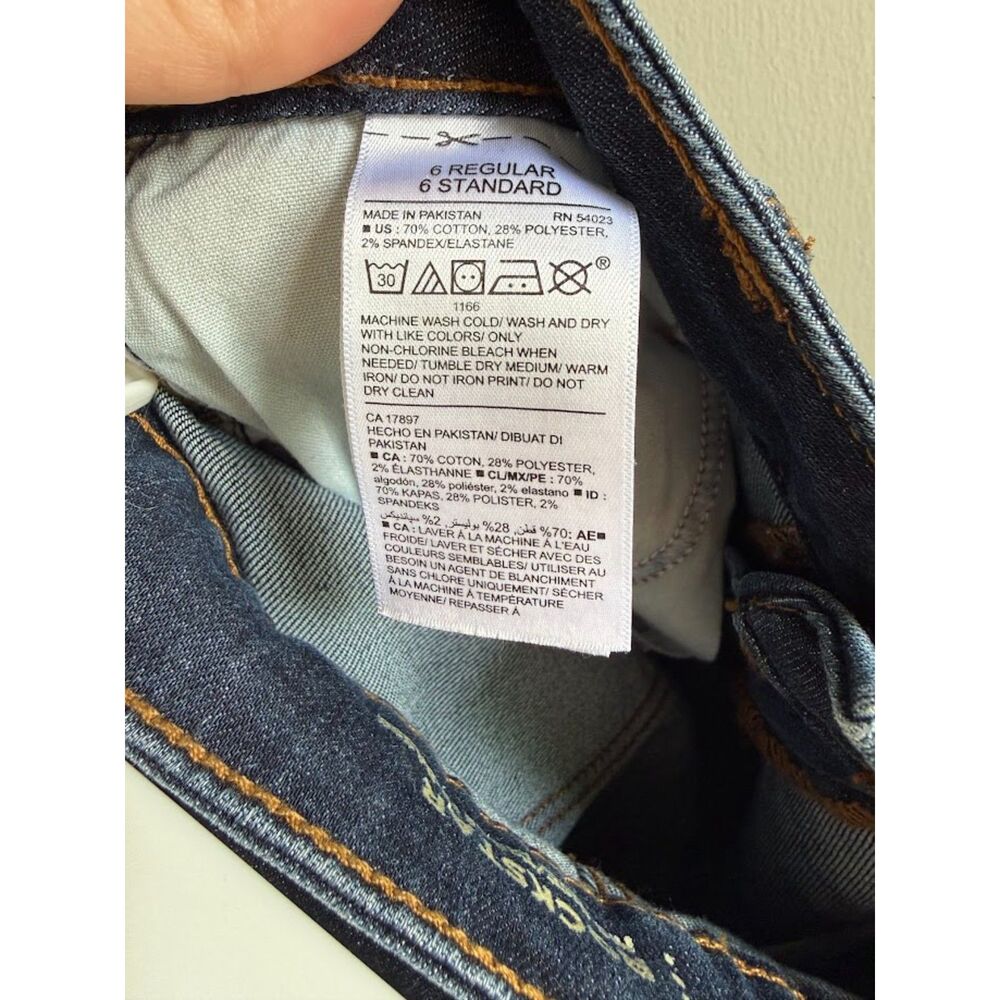 Old Navy Rockstar Mid-Rise Skinny Jeans Size 6 Regular Dark Wash - Picture 5 of 7